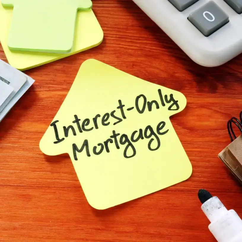 interest only home loan concept