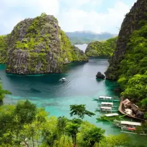 Buanaga Island in the Philippines