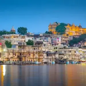 City view of India from the river