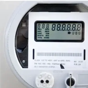 Close up of a smart meter