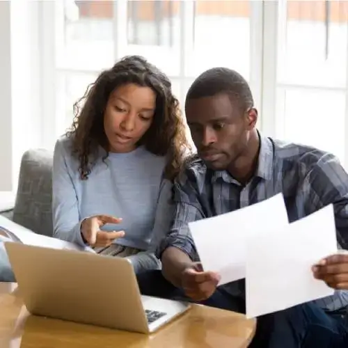 Customers comparing car insurance premiums