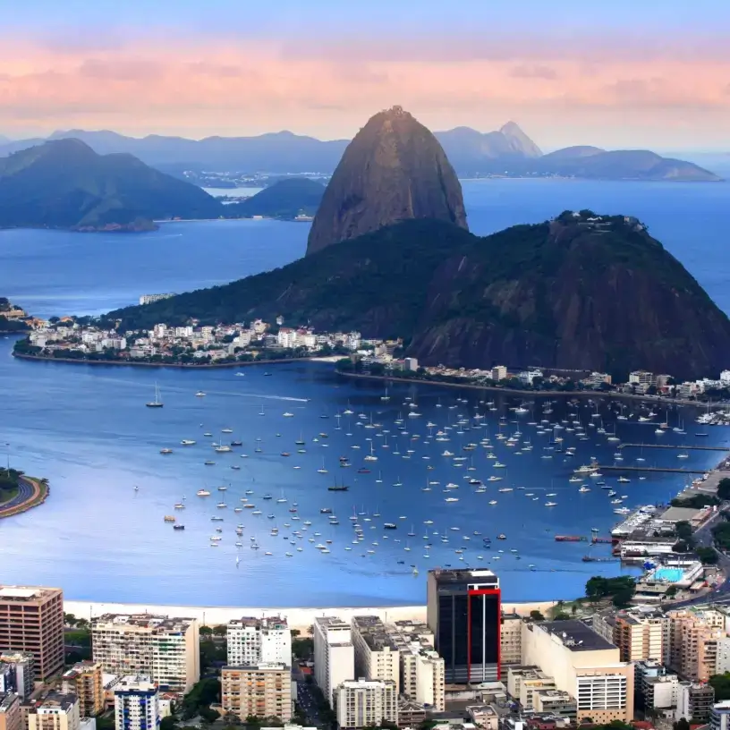 Rio de Janeiro Brazil South America in the evening light