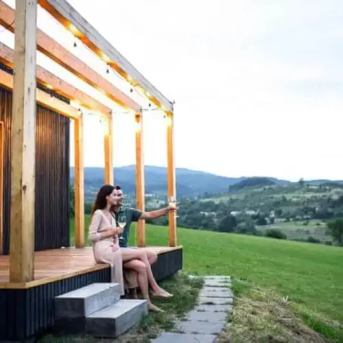 Young-couple-with-wine-outdoors