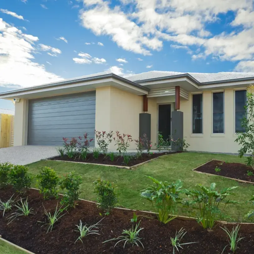 A front-yard view of an Australian home.