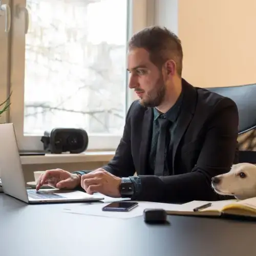 businessman-dog