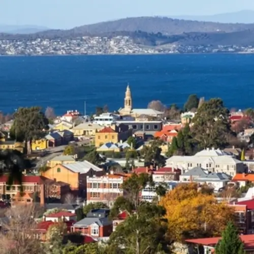 colourful buildings hobart