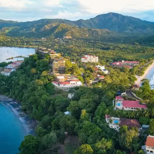 Aerial view of Playa Flamingo Costa Rica