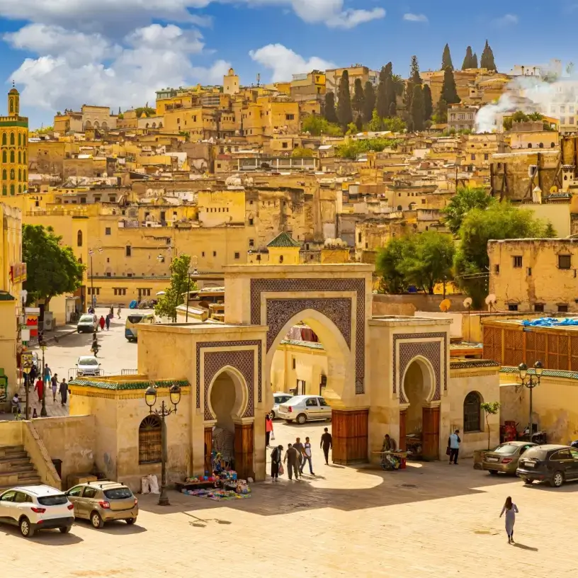 View of Fes Morocco in Africa