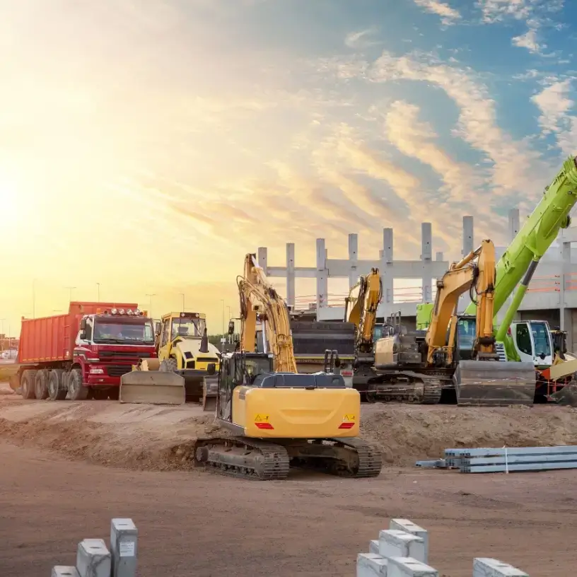 Machinery at a construction site