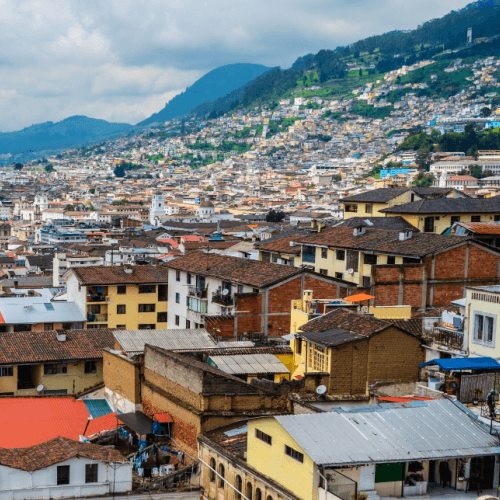 Quito Ecuador, Panoramic View of the City