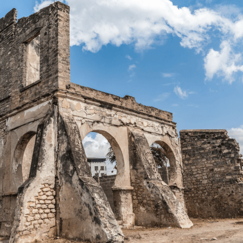 old ruins in tanzania