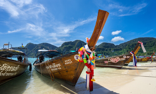 A boat near the water