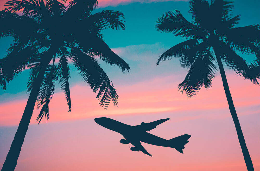 airplane flying in the sky