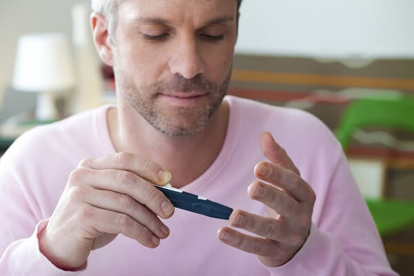 man with type 2 diabetes