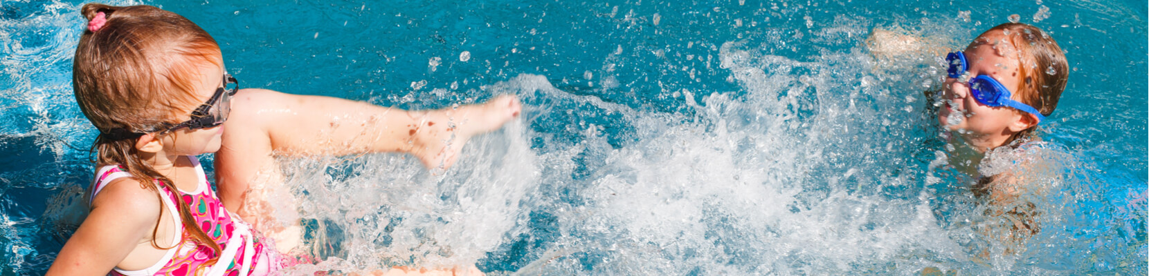 kids swimming in pool fun