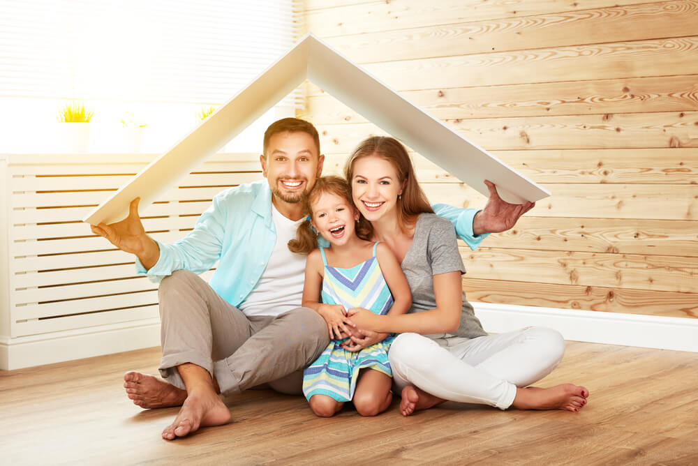 A young family trying to find protection from burglary in their home