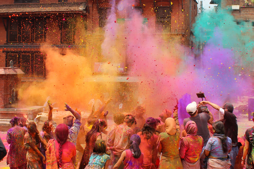 Holi celebration in India