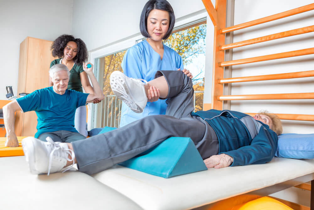 Occupational therapists working with clients