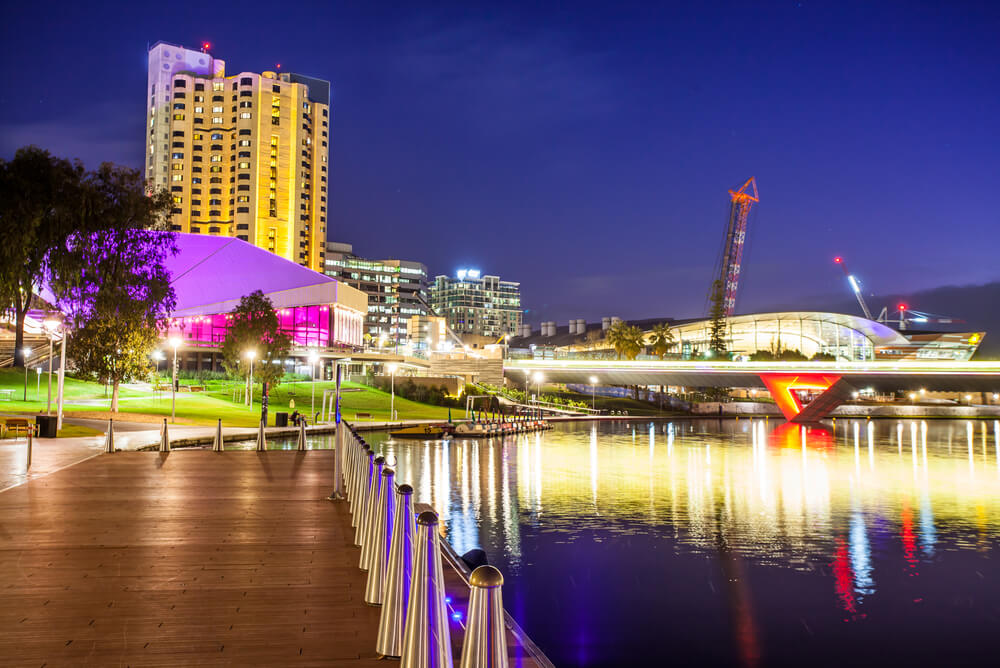adelaide at night