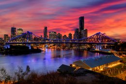 Brisbane story bridge at night
