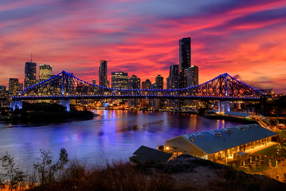 Brisbane story bridge at night