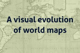A visual evolution of world maps