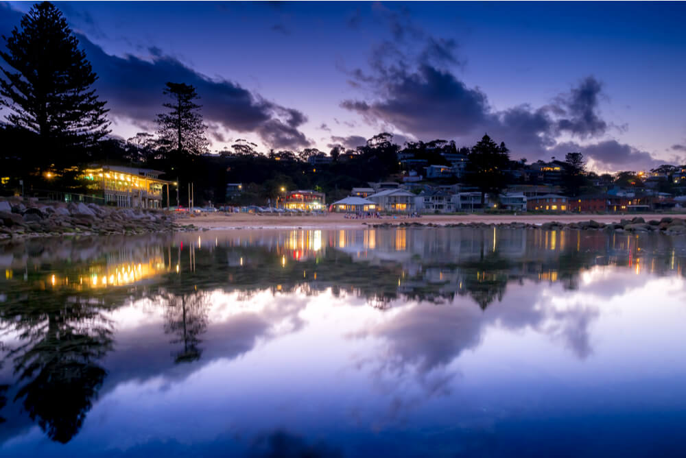 Avoca Beach at sunset, Central Coast
