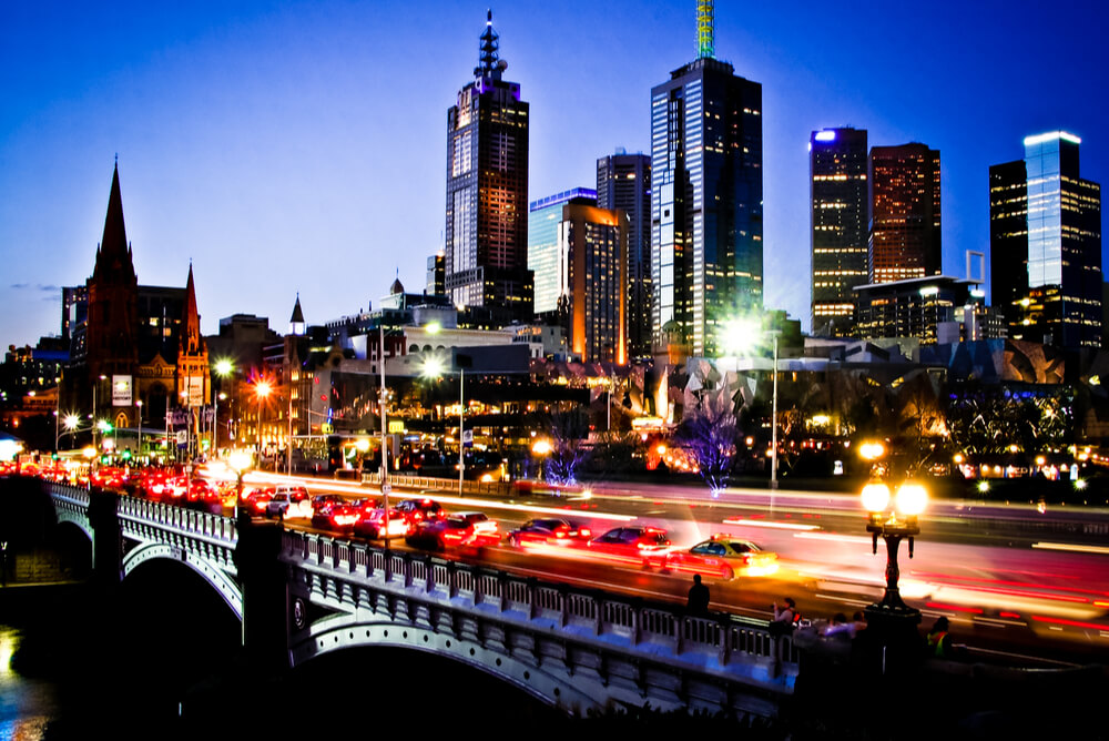 melbourne by night representing electricity providers victoria