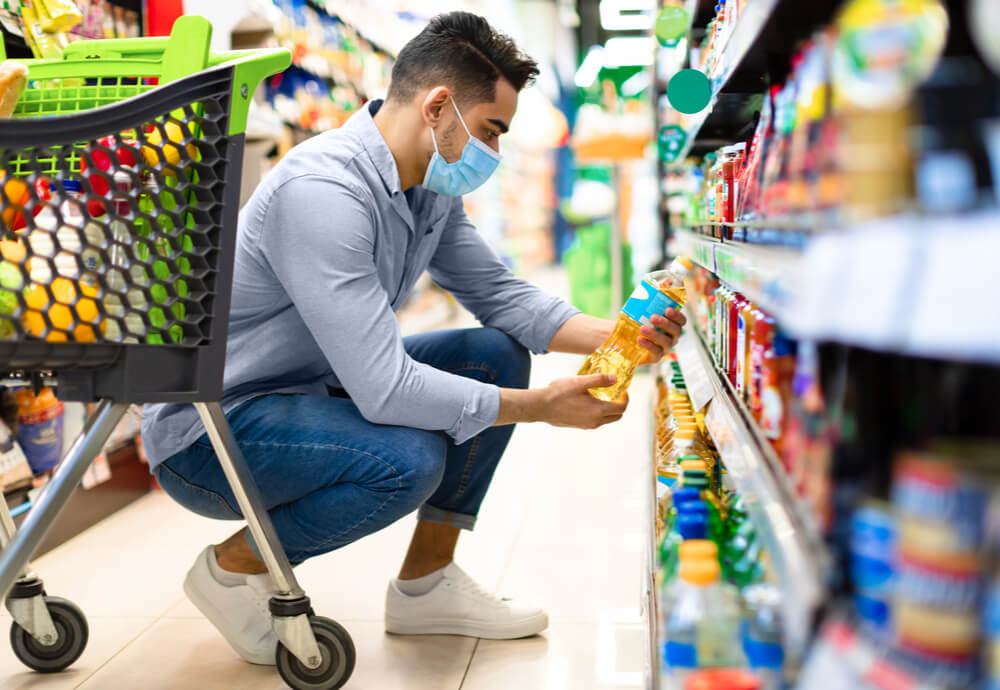 man at shops