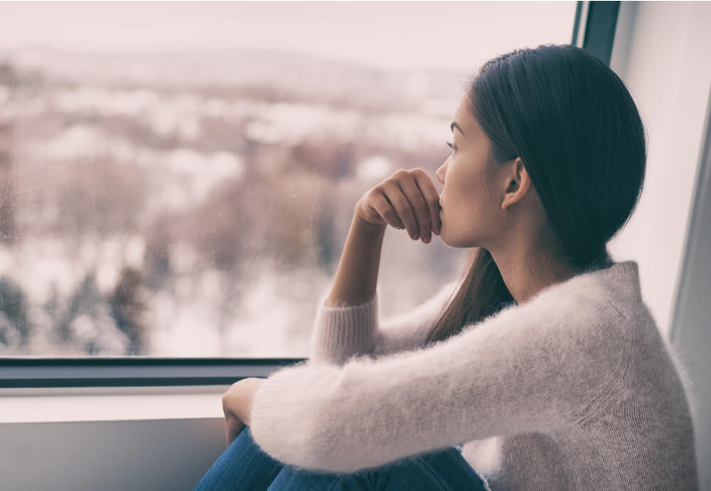 woman with depression