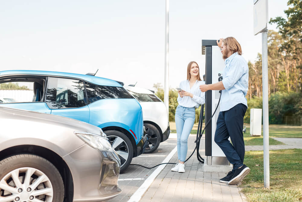 Charging electric car