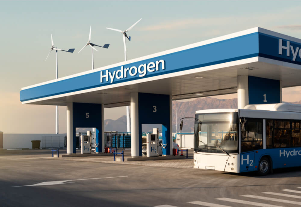 a hydrogen refuelling station concept image