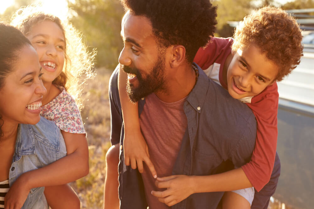 Family enjoy peace of mind with income protection insurance