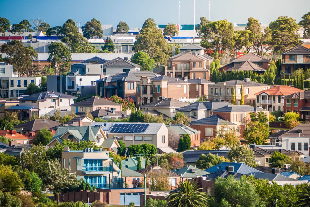 Australian homes connected to gas and electricity