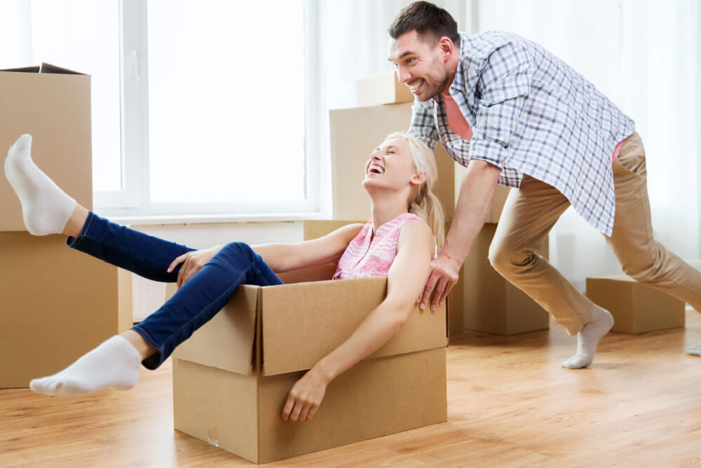 Couple who have just switched energy providers