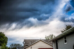 storm over home