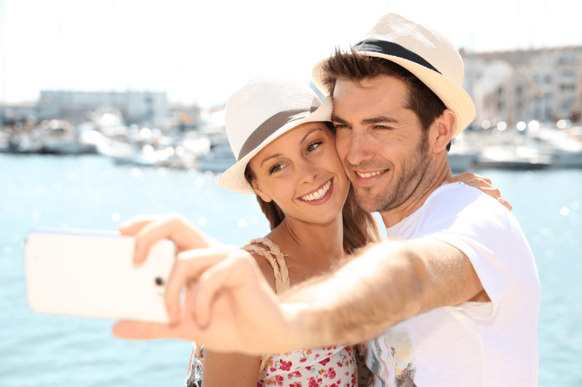 Couple on a cruise