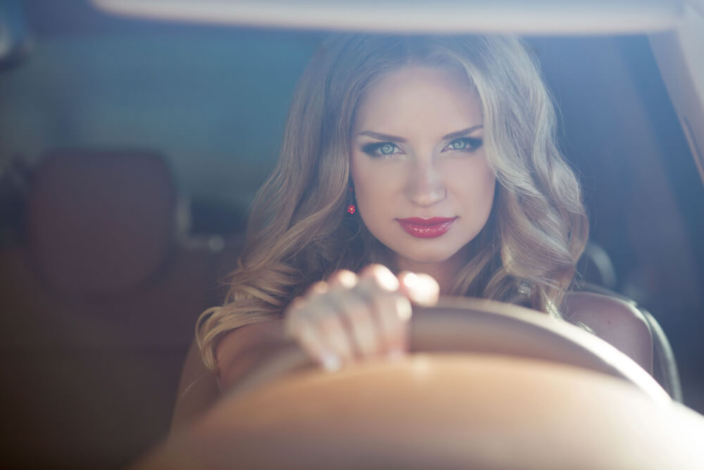 Lady confident with womens car insurance