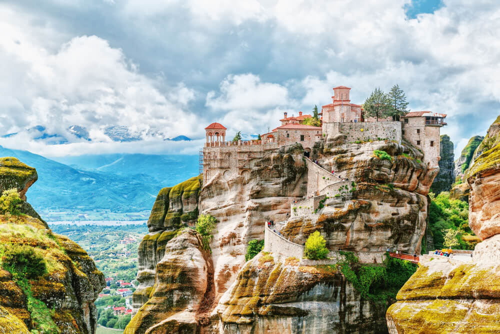 Meteora Monastry in Greece Thessaly mountains