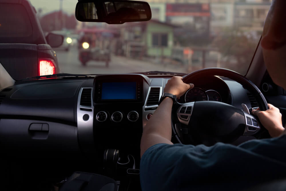 man drives home with cheaper car insurance cover
