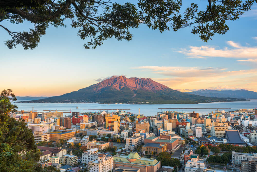 Mount Sakurajima in Kyushu Japan