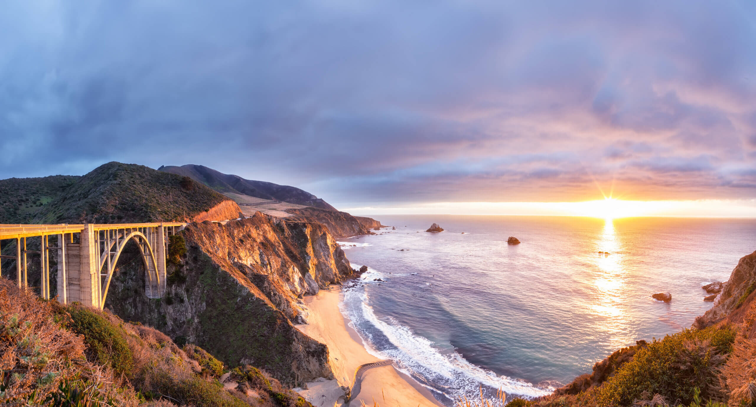 Image of a road along the USA's Big Sur.