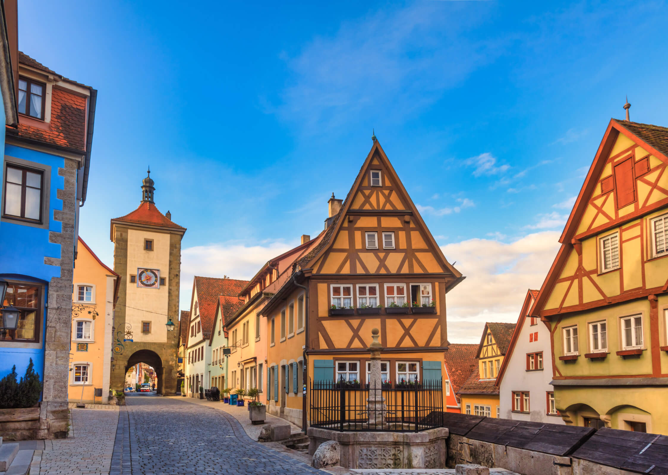 Image of a town along Germany's Romantic Road.