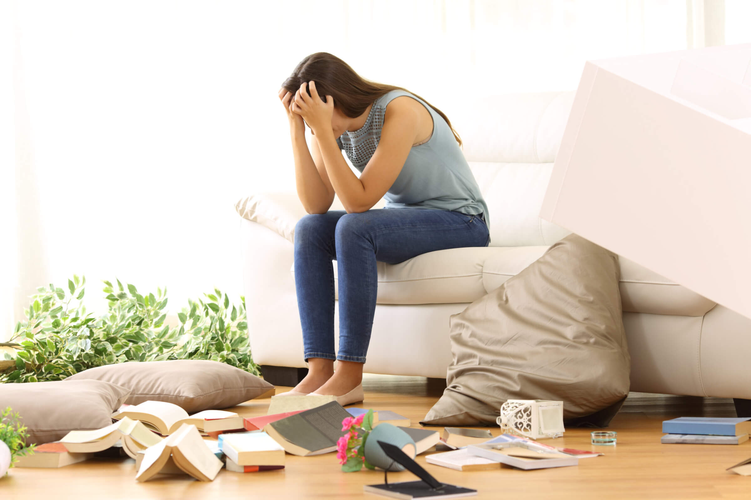 woman after her australian home was broken into