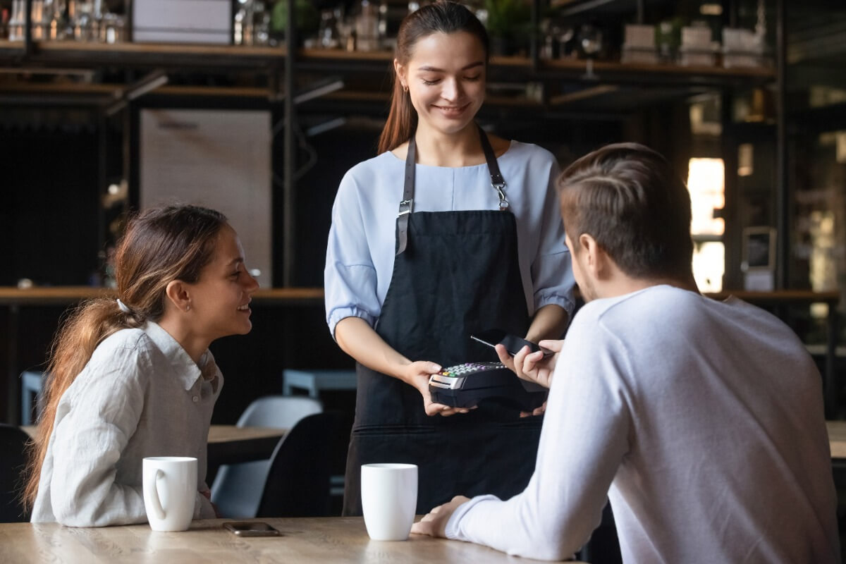 customers using tap and go