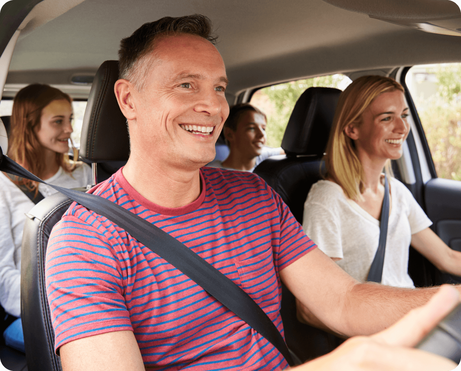 Family driving with car insurance in WA