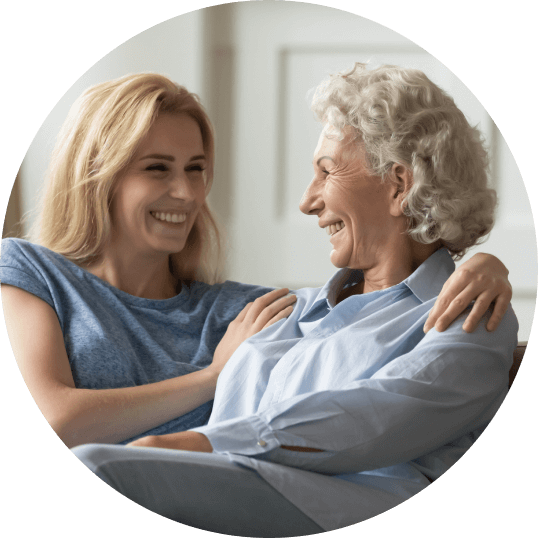 Mother and daughter compare health insurance