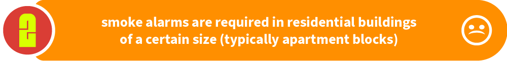 A score of 2 was given to countries where smoke alarms are required in residential buildings of a certain size.