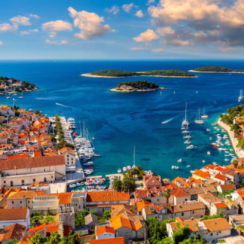 Skyview of Croatia Europe