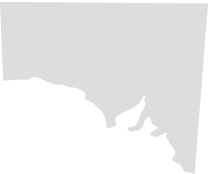 South Australia SA icon grey